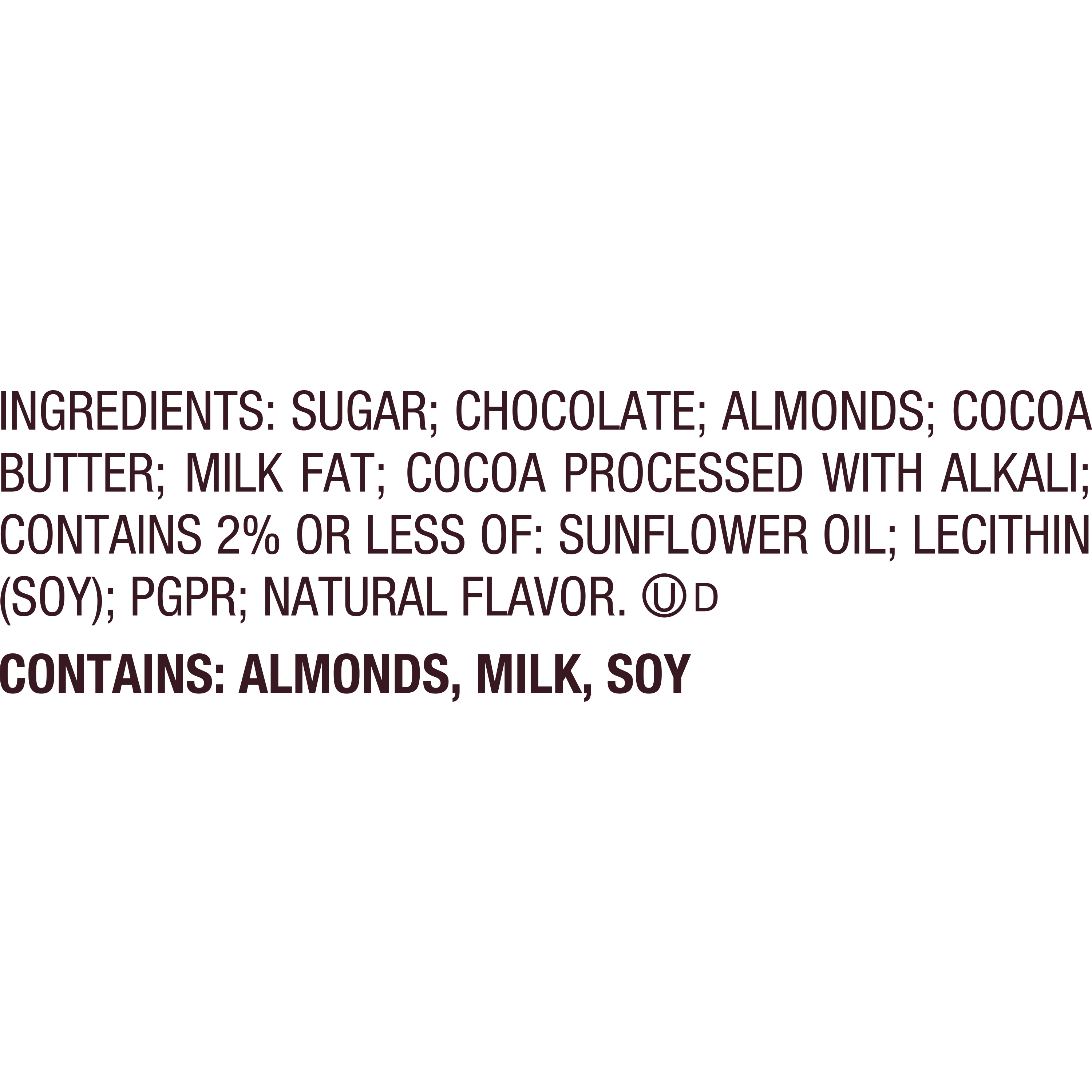HERSHEY’S Special Dark Chocolate with Whole Almonds Candy Bars, 1.45 oz (24 Count) - THE HERSHEY COMPANY